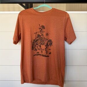 Cowgirl Short Sleeve Graphic Tee - Women's Casual Crewneck